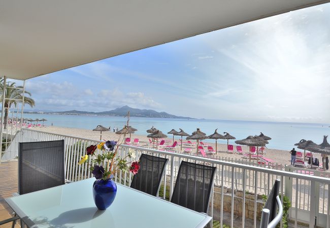 Apartamento para el alquiler a primera linea del mar. Alcudia Apartamento para el alquiler a primera linea del mar. Alcudia