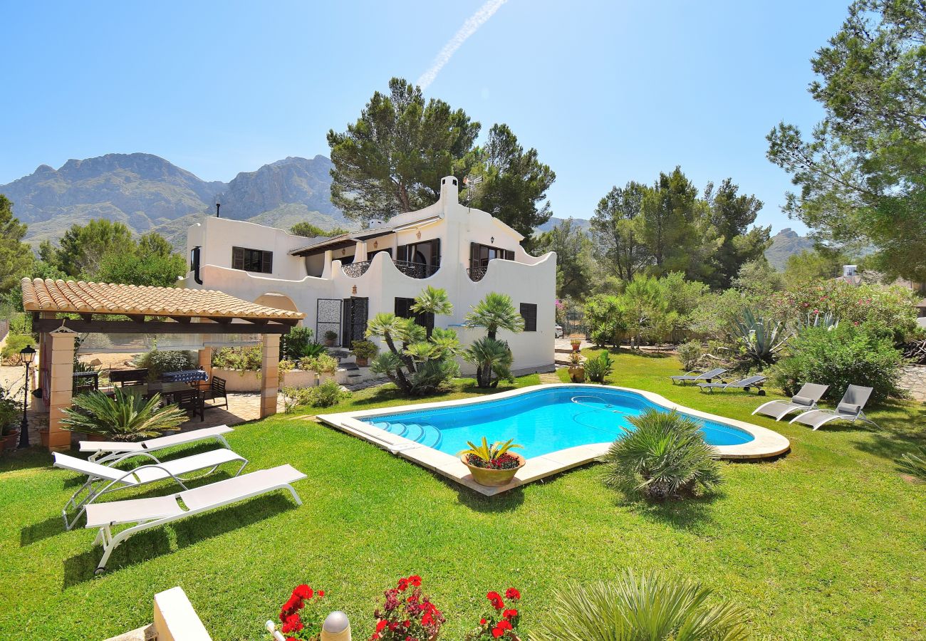 Ferienhaus, Garten, Schwimmbad, Urlaub, Mallorca, Ausblick Ferienhaus, Garten, Schwimmbad, Urlaub, Mallorca, Ausblick