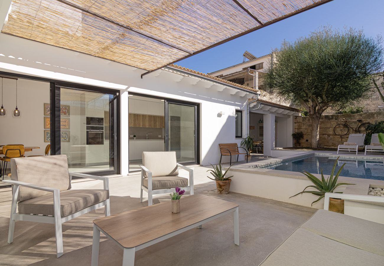 Ferienhaus, Schwimmbad, Garten, Terrasse, Dorf Ferienhaus, Schwimmbad, Garten, Terrasse, Dorf