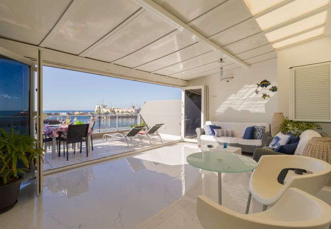 apartment in first sea line with terrace in playa de mogan apartment in first sea line with terrace in playa de mogan