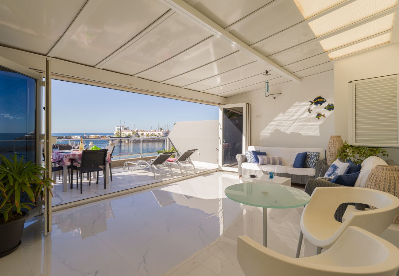 apartment in first sea line with terrace in playa de mogan apartment in first sea line with terrace in playa de mogan