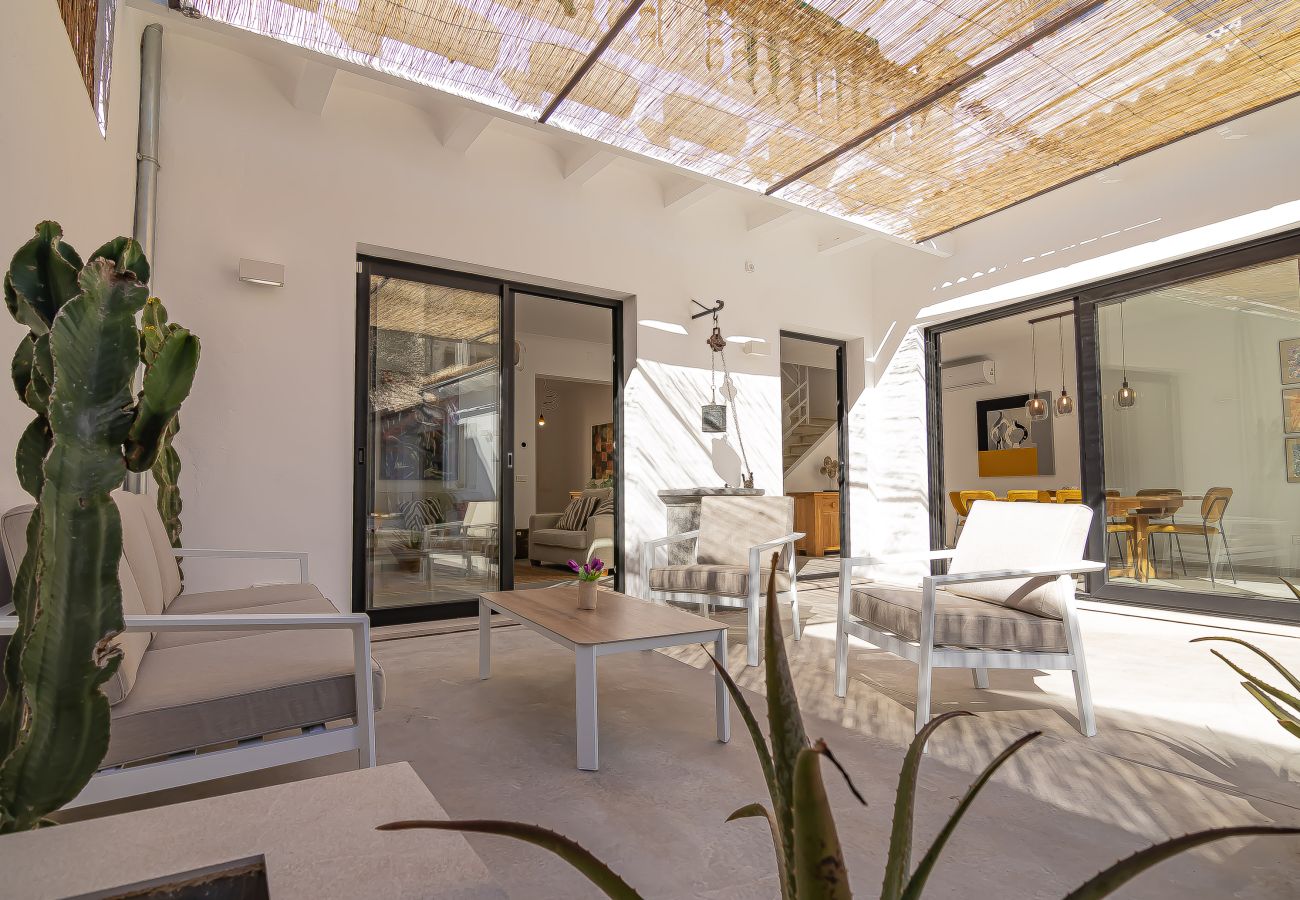 maison de village, Muro, Majorque, piscine, terrasse maison de village, Muro, Majorque, piscine, terrasse